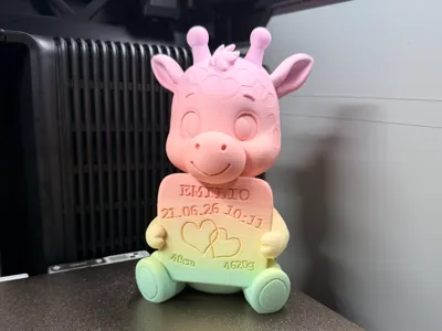 Baby Giraffe Birth Keepsake