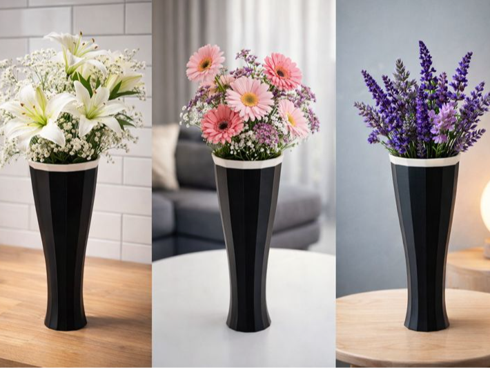 AURORA HEX – Tall Sculptural Vase