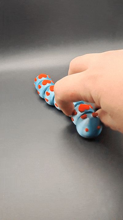 Articulated Love Bug | Print-in-Place Flexi Fidget