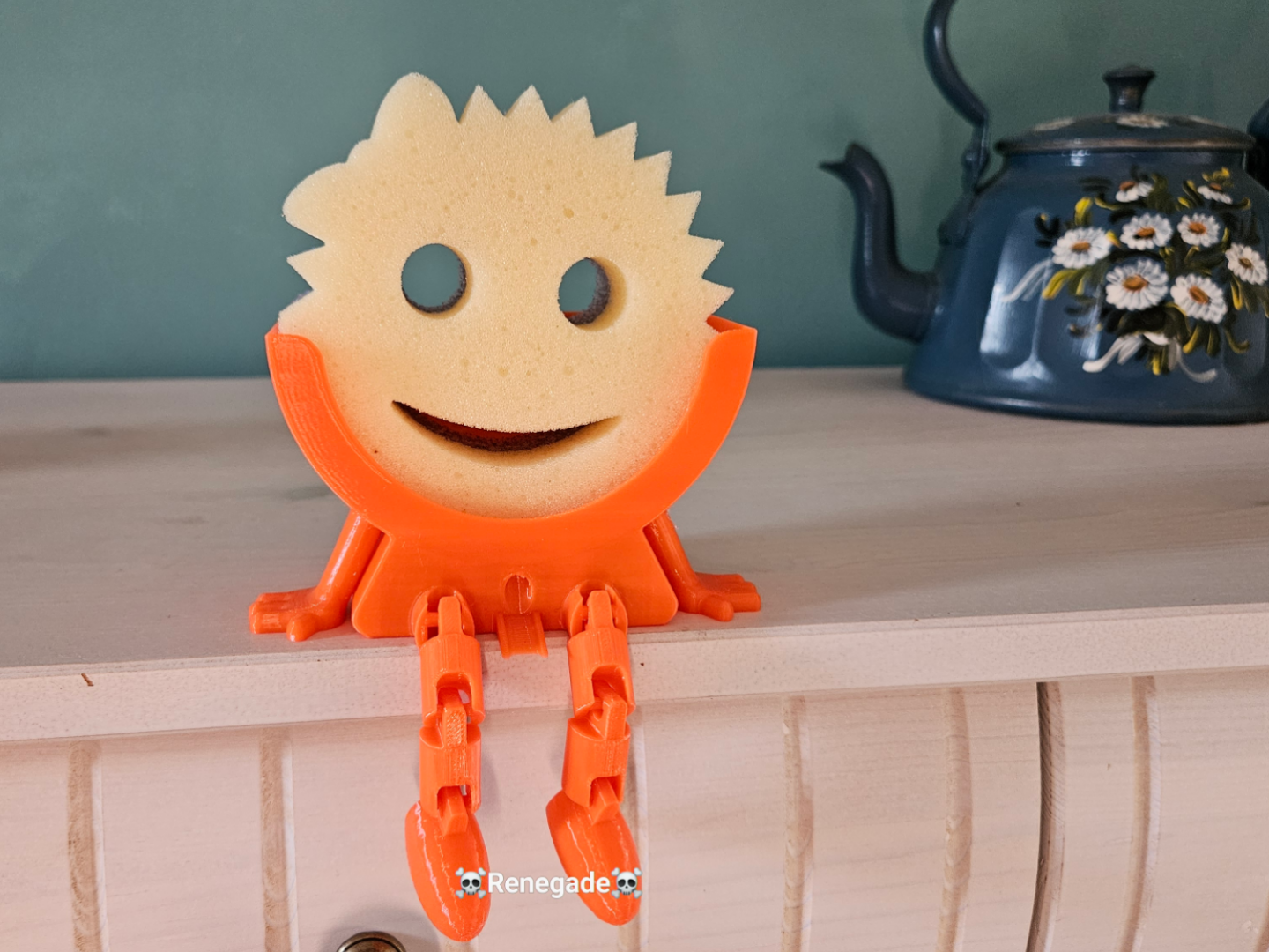 Halter für Scrub Daddy Schwamm mit Ablaufrinne