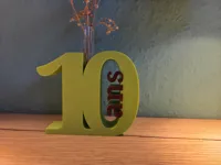2 color | ironing | 0.2mm layer, 2 walls, 15% infill