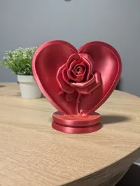 Rose dans un cœur (pleine) — photo 3