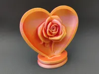 Rose dans un cœur (pleine) — photo 1