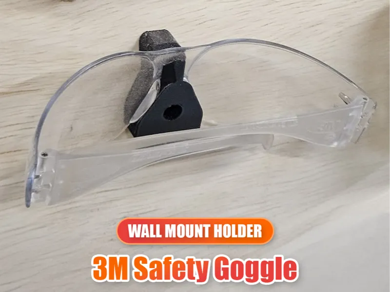 3M Clear Safety Glasses Wall Mount