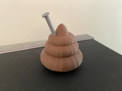 Nail in a poop!