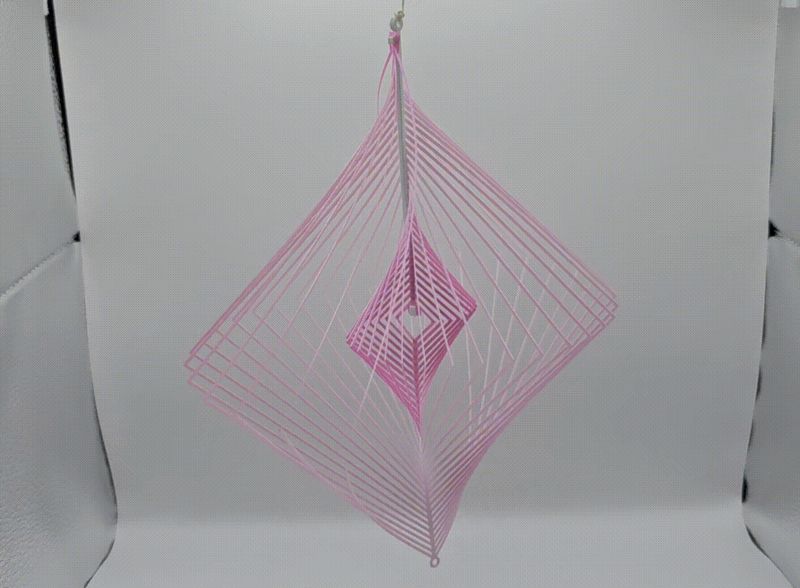 Geometric Rhombus Twist - 2D to 3D Optical Art