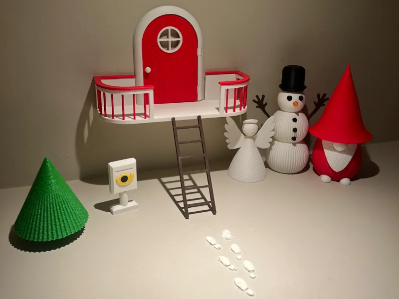 ELF Christmas Door - NO AMS Version