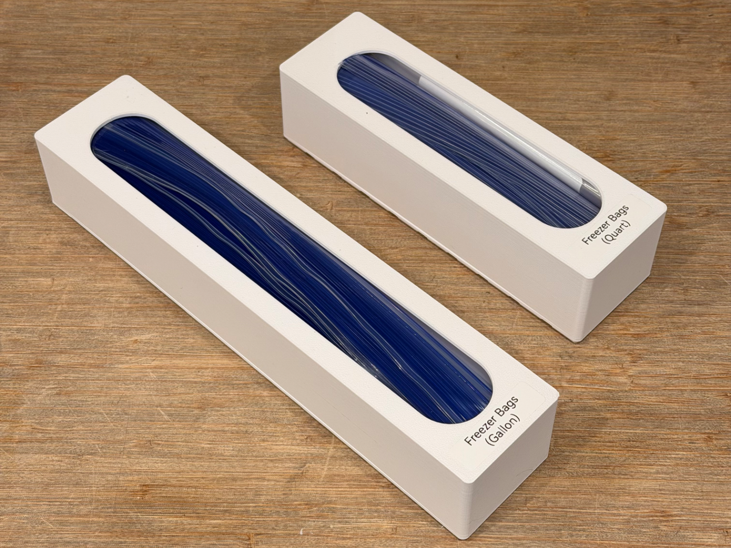 Quart Freezer Bag Dispenser for Gridfinity