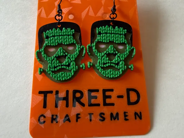 Knit Frankenstein Earrings