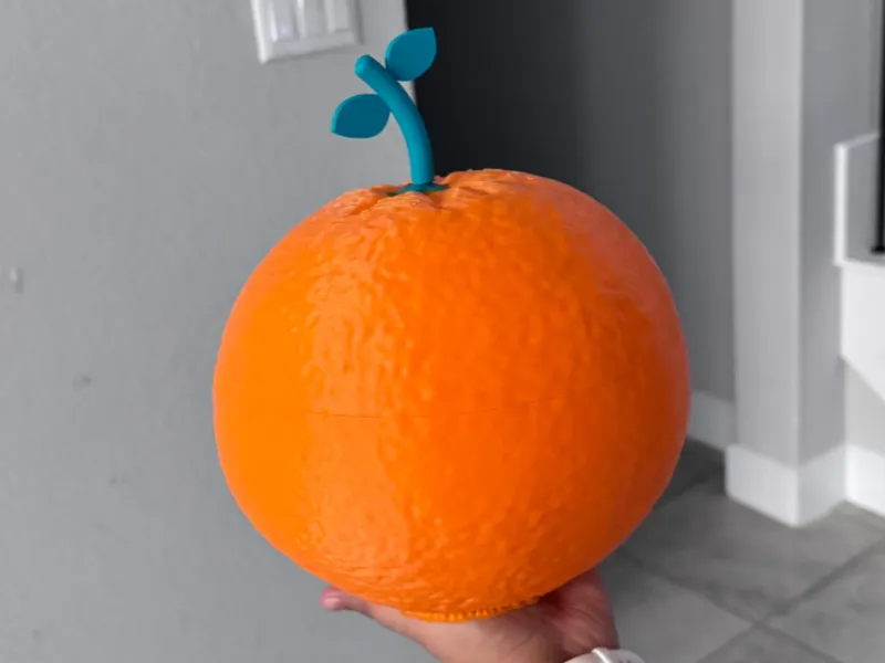 Giant Halloween Orange Candy Bowl