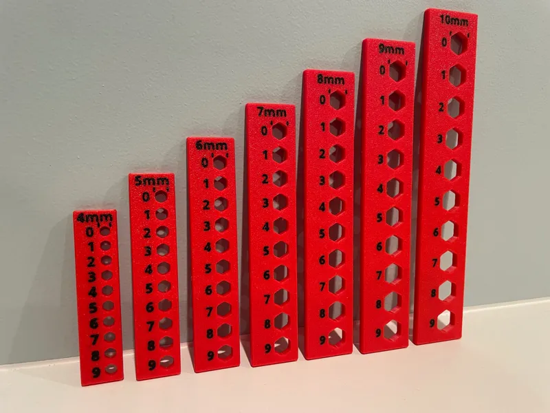 Simple Hex Hole Gauge (Quick Print)