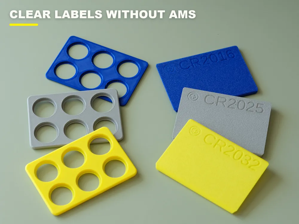 Coin cell battery cards in a Gridfinity box - Free 3D Print Model ...
