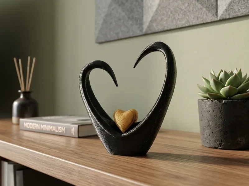Modern heart decor