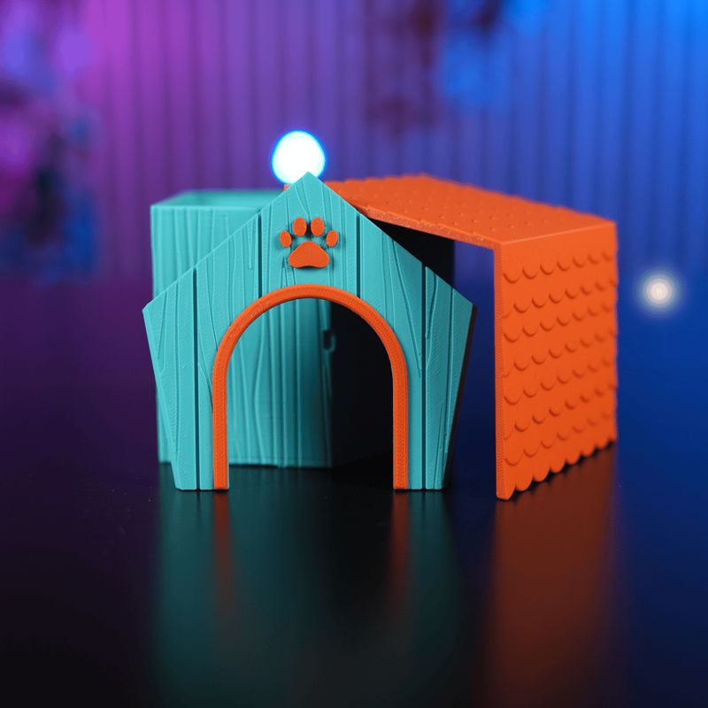 Cute Flat Face Dogs Diorama