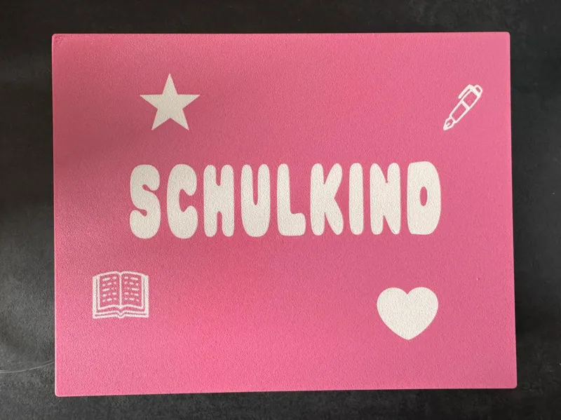 Schulkind Lichtbox Einschulung Farbe anpassbar