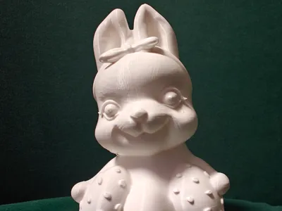 Happy Easter Bunny with Eggs – Festive Table Decor