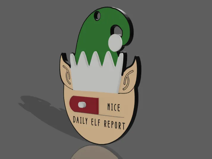 Naughty Elf Report Ornament
