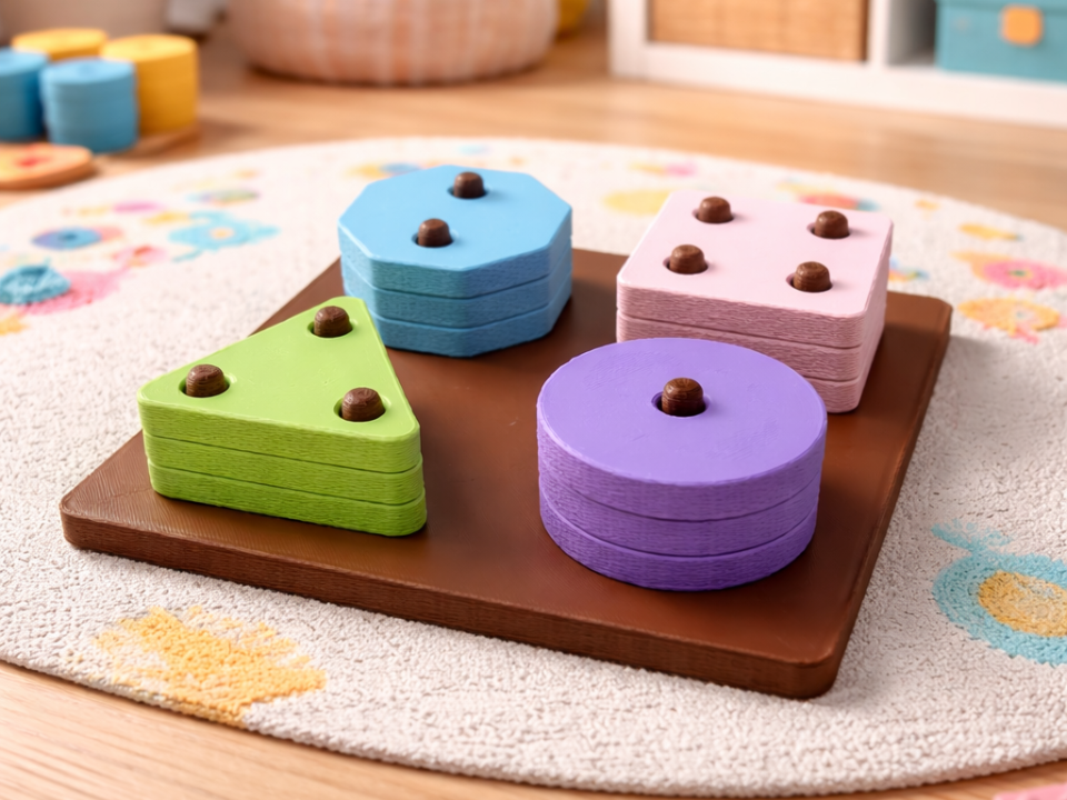 Stacking Toy Fuzzy I Educational Kids Puzzle