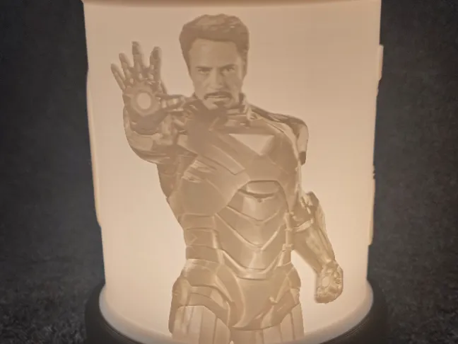 Marvels Avengers Iron Man LED Litho Puck