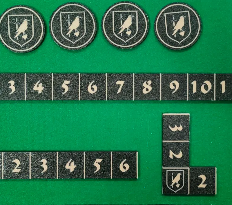 ASOFAI ruler and tokens night watch