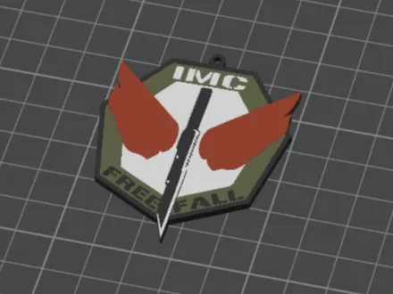 Titanfall IMC Freefall keychain