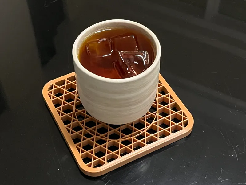 网格杯垫