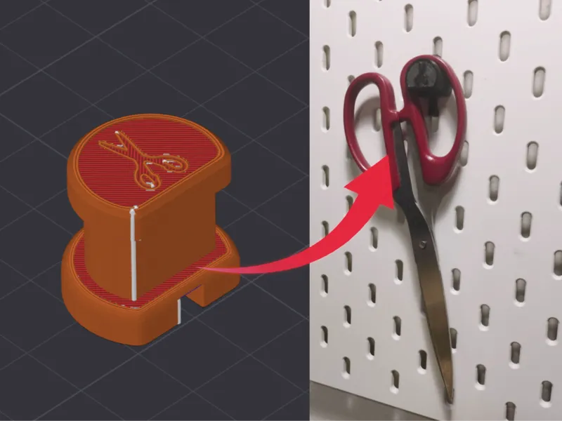 Skadis Scissors Holder