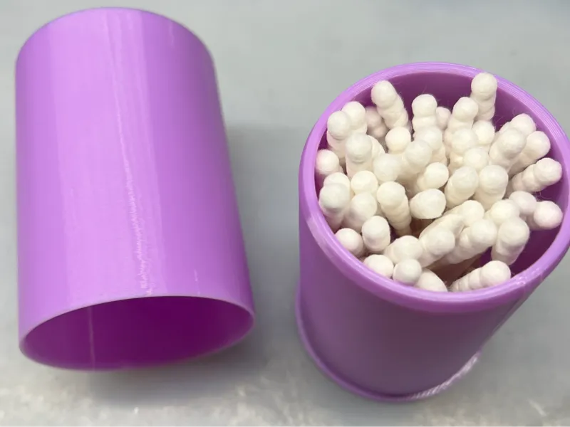 Cotton swab storage box