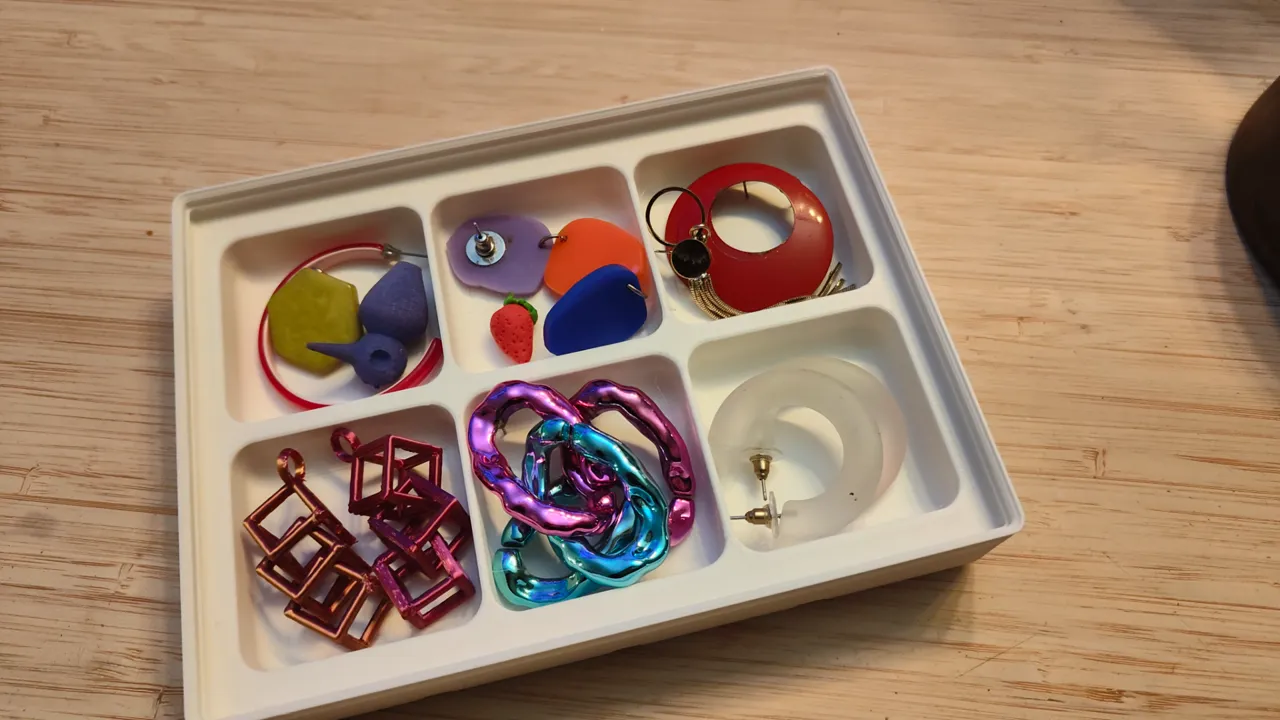 gridfinity special earrings storage bins view 4