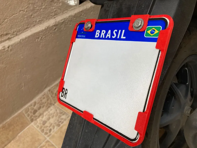 Protetor Placa Mercosul (Moto)