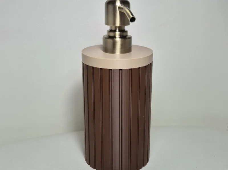 Modern Ribbed Soap Bottle - 28mm Thread