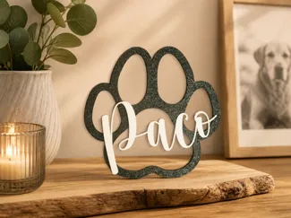 Personalisierte Hundepfote / Katzenpfote mit Name