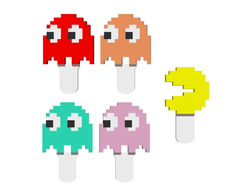 Pac-Man Cake Toppers