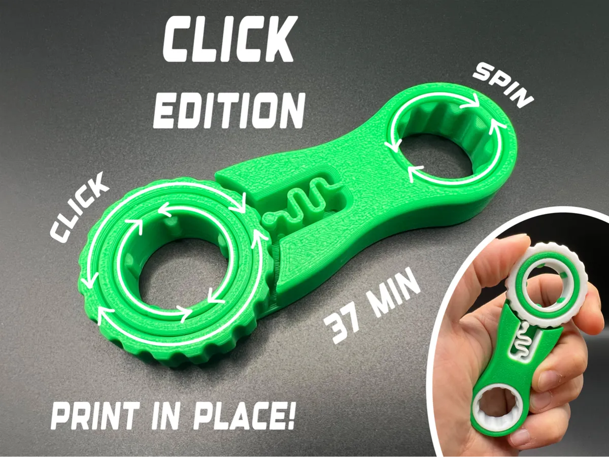 Infinity Fidget - Click Edition - Print in Place - Free 3D Print Model ...