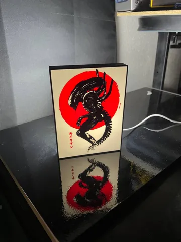 Accesorio de iluminación decorativa: Alien Xenomorfo Alieno Tokyo 3D Japanese Xenomorf — vista de referencia 5