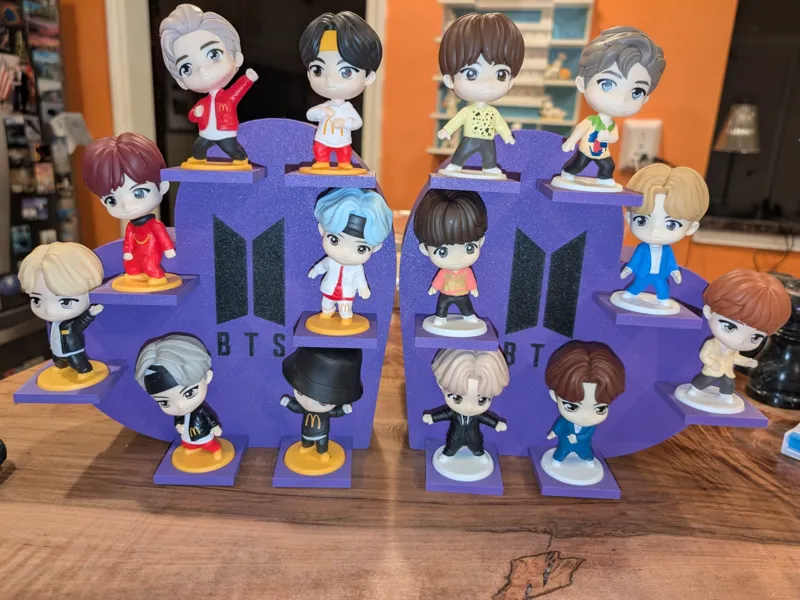 McDonald’s Tiny Tan Toys BTS Display Shelves