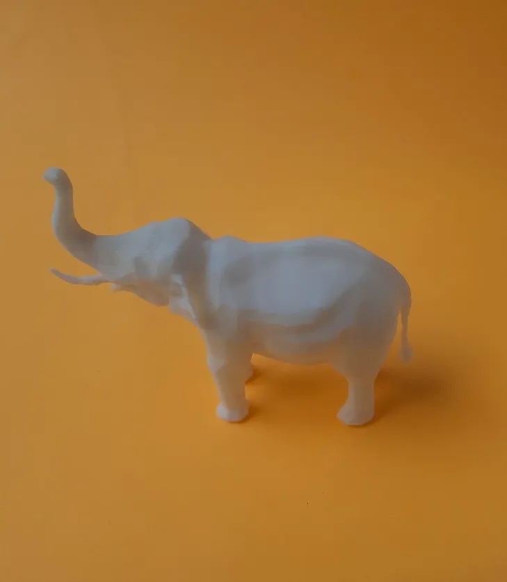 Low-Poly Elephant | Modern | Sleek view 3