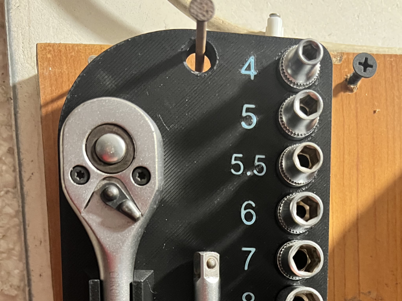 Magnetic socket wrench case (5x2mm magnets)