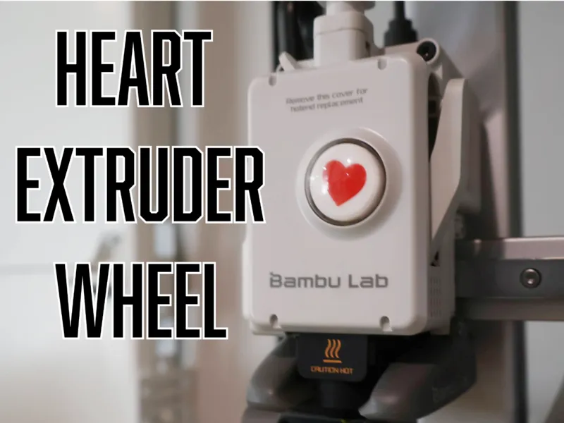 A1 Heart Extruder Wheel - A1 or A1 Mini