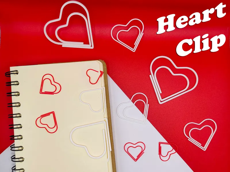 Heart paperclip