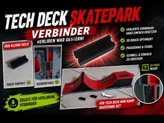 Tech Deck Finger Skateboard Park Verbinder