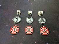 Black-on-White Target Lock Tokens