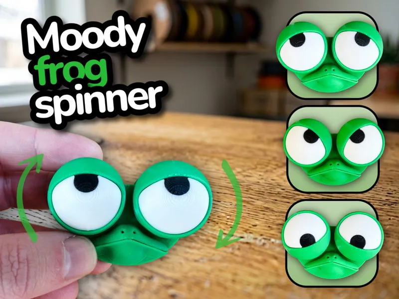 Mood Frog - Cute Rotating Fidget Toy