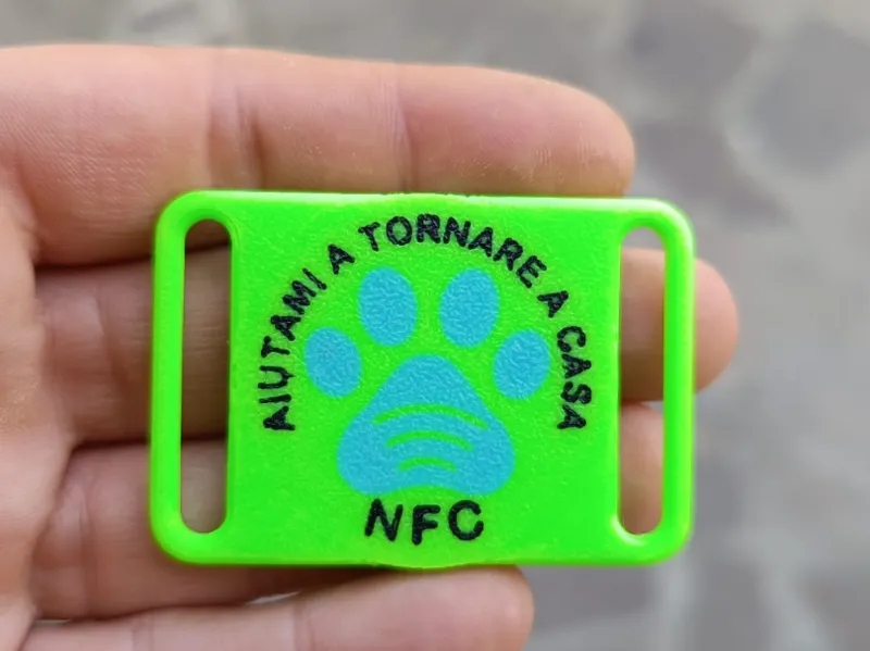 Collare NFC tag. Tpu for AMS ready!