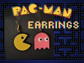 Pac-Man Earrings