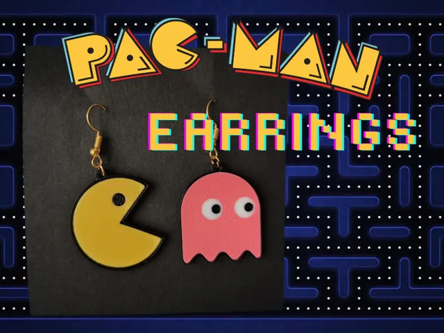 Pac-Man Earrings