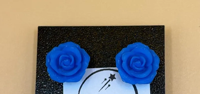Rose Earrings – A Bloom of Elegance view 2