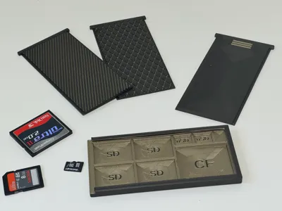 Slim Sliding Box for SD/microSD/CF Type I Cards