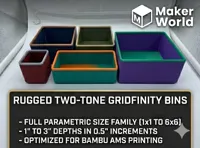 3x1 up to 3x6, 1in to 3in internal height