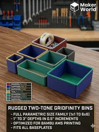 4x1 up to 4x6, 1in to 3in internal height